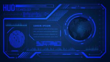 modern hud teknologi bakgrund vektor