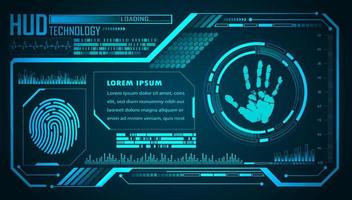 modern hud teknologi bakgrund vektor