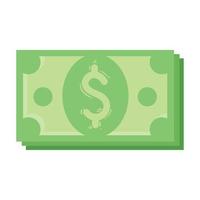 grön räkningar pengar dollar vektor