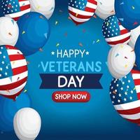 Happy Veterans Day Shop jetzt vektor