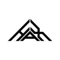 Hax Letter Logo kreatives Design mit Vektorgrafik, Hax einfaches und modernes Logo in Dreiecksform. vektor