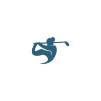 golf ikon logotyp illustration vektor
