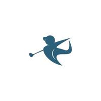 golf ikon logotyp illustration vektor