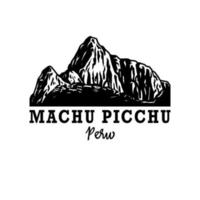 Logozeichnung von Machu Picchu Peru, Vektorillustration vektor