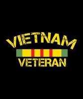 Vietnam-Veteranen-T-Shirt-Design vektor