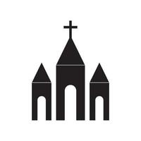 kyrka logotyp ikon vektor design, detta vektor kan vara Begagnade för logotyper, ikoner, banderoller och andra