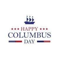 Columbus Day Icon Logo Vektordesign, dieser Vektor kann für grundlegende Logos, Banner, Symbole und andere verwendet werden