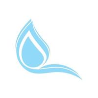 Wassertropfen-Logo-Symbol-Illustration vektor