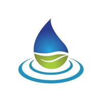 vatten släppa logotyp ikon illustration vektor