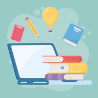 online utbildningsmaterial ikon vektor