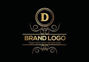 Luxus-Logo-Vorlage für Anfangsbuchstaben in Vektorgrafiken für Restaurant, Hotel, Heraldik, Schmuck, Mode und andere Vektorillustrationen. vektor