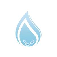vatten släppa logotyp ikon illustration vektor
