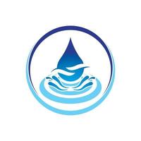 Wassertropfen-Logo-Symbol-Illustration vektor