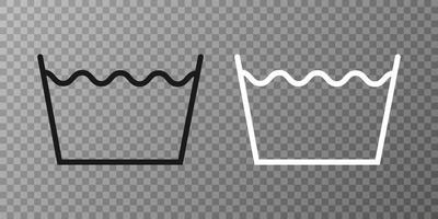 normales Waschsymbol. Vektor-Illustration, flaches Design vektor