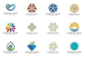 logotyp uppsättning modern och kreativ branding aning samling för företag företag. vektor