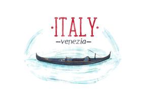 Gratis Italien Venedig Vattenfärg Vector