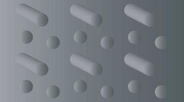 Kreis und Pille formen abstrakten weißen Hintergrund vektor