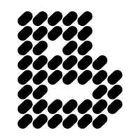 enkel brev b logotyp design. vektor