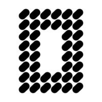 einfaches buchstaben-o-logo-design. vektor