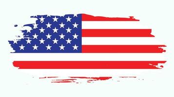 Splash-Textur-Effekt-Usa-Flagge vektor
