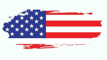 urblekt bedrövad amerikan flagga vektor