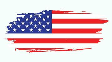 Flagge im Grunge-Stil von Amerika vektor