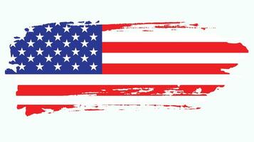 hand måla professionell abstrakt USA flagga vektor