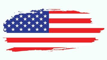 USA borsta grunge flagga vektor