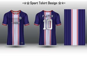 Fußballtrikot-Mockup-Fußballtrikot-Design-Sublimationssport-T-Shirt-Design-Kollektion für Rennen, Radfahren, Spiele, Motocross vektor