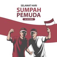 sumpah pemuda-banner vektor