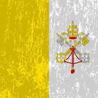 Flagge der Vatikanstadt, offizielle Farben und Proportionen. Vektor-Illustration. vektor
