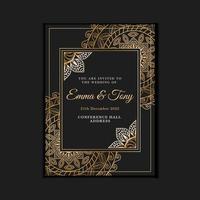 hochzeitseinladung save the date kartenvorlage elegante schnörkel ornamente vignette wirbelt vektorillustration. hochzeit vintage viktorianische rahmen und dekorationen vektor