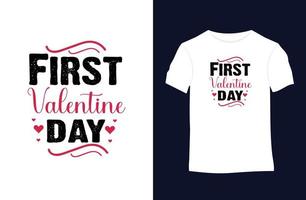 Valentinstag-Sprichwort und Zitat-Vektor-T-Shirt-Design vektor