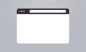 browser-modellbildschirm und browserfenster für internet-ui-flachvektorillustration. vektor