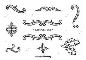 Handdragen Vector Ornaments