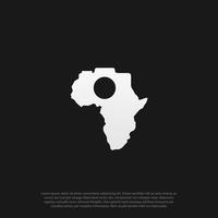 kameraform in afrika kartiert logovektor vektor