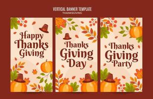 Thanksgiving-Design für Werbung, Banner, Flugblätter und Flyer vektor