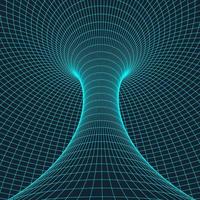 trådmodell torus med ansluten rader och prickar . maska polygonal element. vektor illustration eps10.