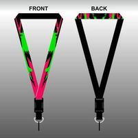 Lanyard-Design für cooles abstraktes Motiv vektor