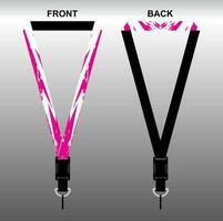 Lanyard-Design für cooles abstraktes Motiv vektor