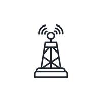 Symbole für drahtlose Antennen symbolen Vektorelemente für das Infografik-Web vektor