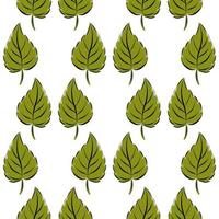 färgrik höst sömlös mönster med löv. enkel tecknad serie platt stil. vektor illustration.