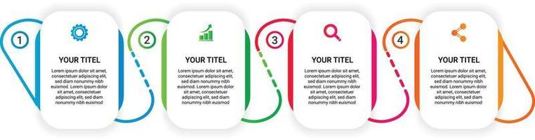 Business-Infografik-Design-Flussdiagramm-Elemente-Vorlage vektor