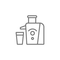 eps10 grå vektor juicepress abstrakt linje ikon isolerat på vit bakgrund. juice tillverkare eller Press översikt symbol i en enkel platt trendig modern stil för din hemsida design, logotyp, och mobil app