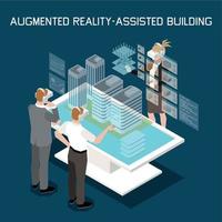Augmented-Reality-unterstütztes Bauen vektor