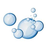 Blasen Unterwasser Design vektor