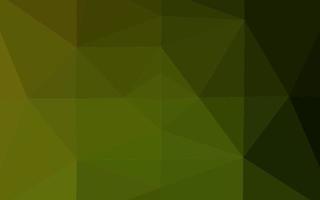mörkgrön, gul vektor lysande triangulära mönster.