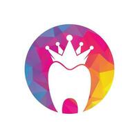 King Dental Logo entwirft Konzeptvektor. Logo-Symbol für Zahngesundheit. vektor