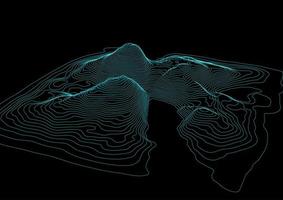 landskap topografisk karta vektor