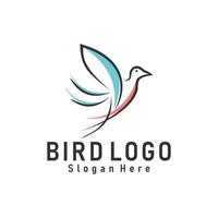 fågel vektor logotyp premie illustration
